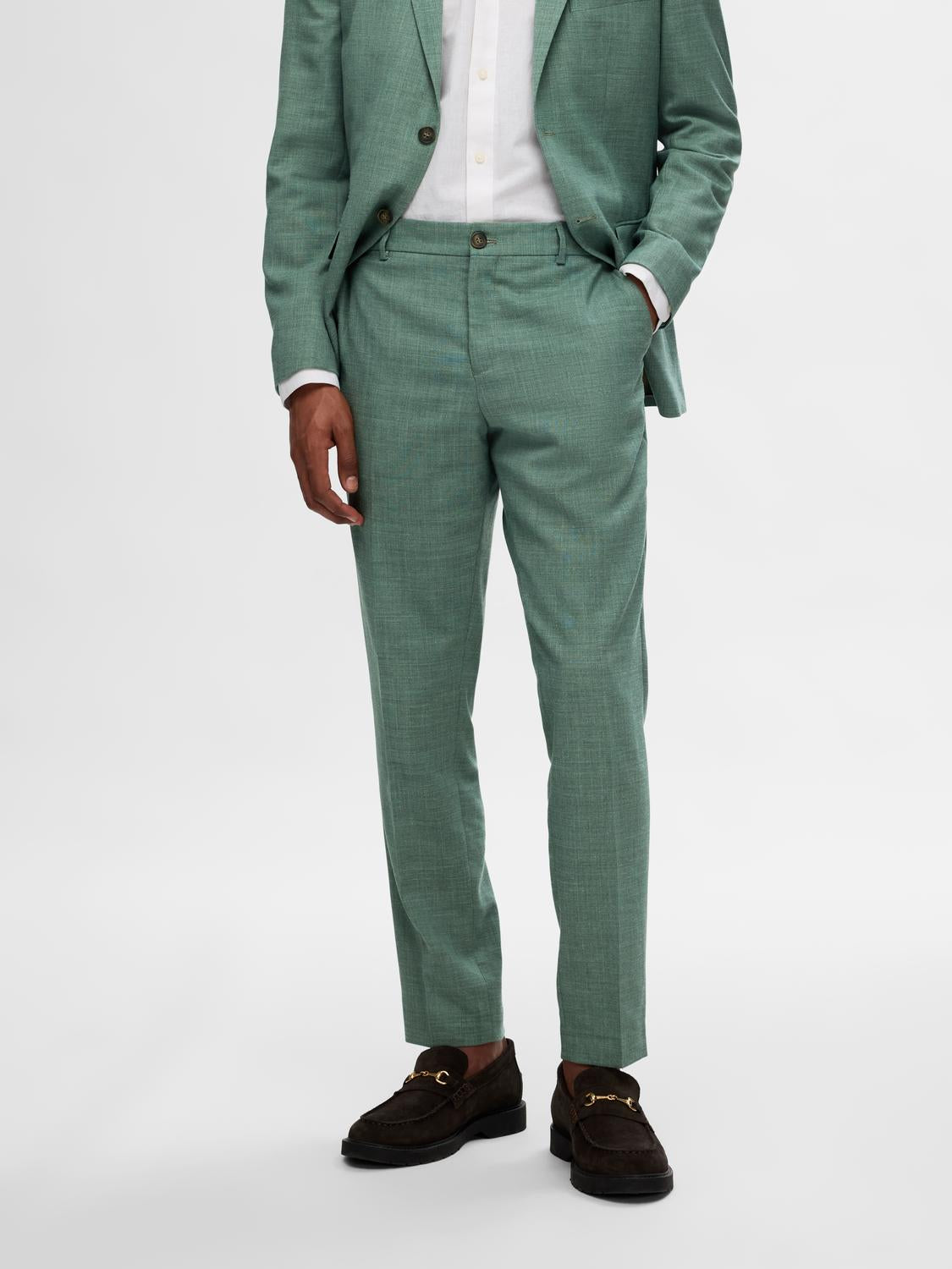 BUKSER - Slhslim-Oasis Linen Trs Noos - - Hr Ravn