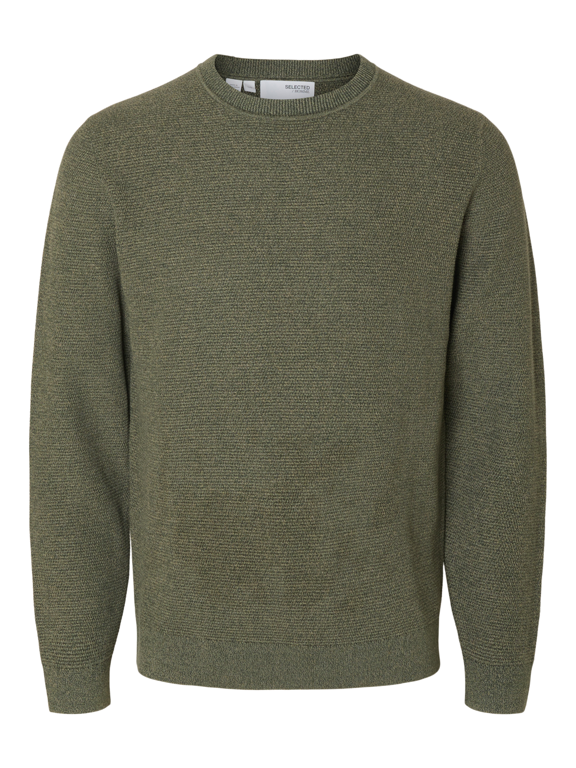 Pullovers - Slhross Ls Knit Structure Crew Neck Noos - - Hr Ravn