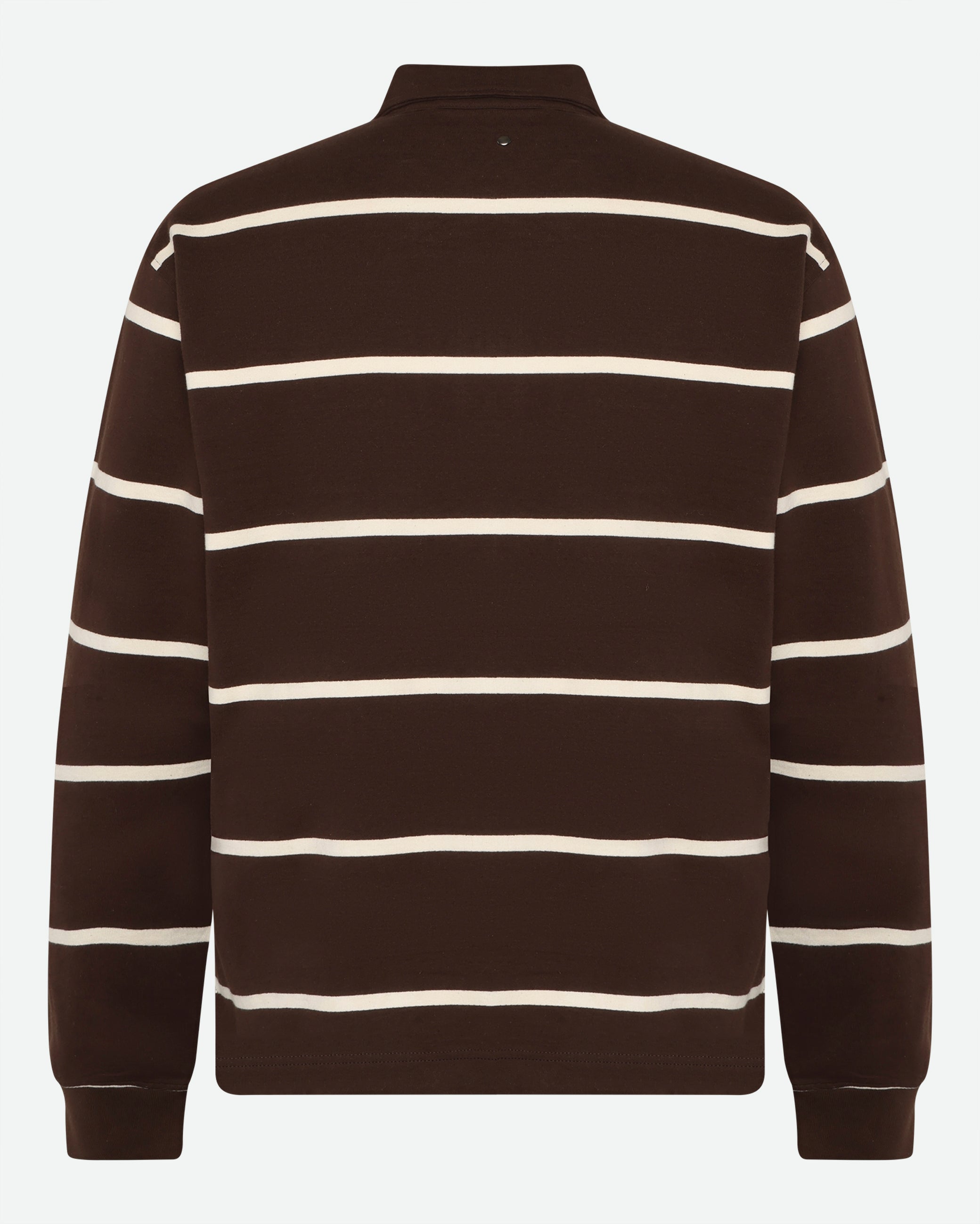 minimum male Tate rugby polo 4456 GOTS Polo 1914 Seal Brown