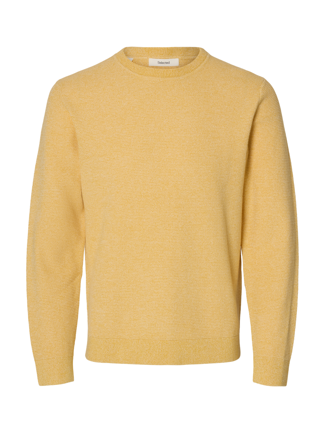Pullovers - Slhross Ls Knit Structure Crew Neck Noos - - Hr Ravn