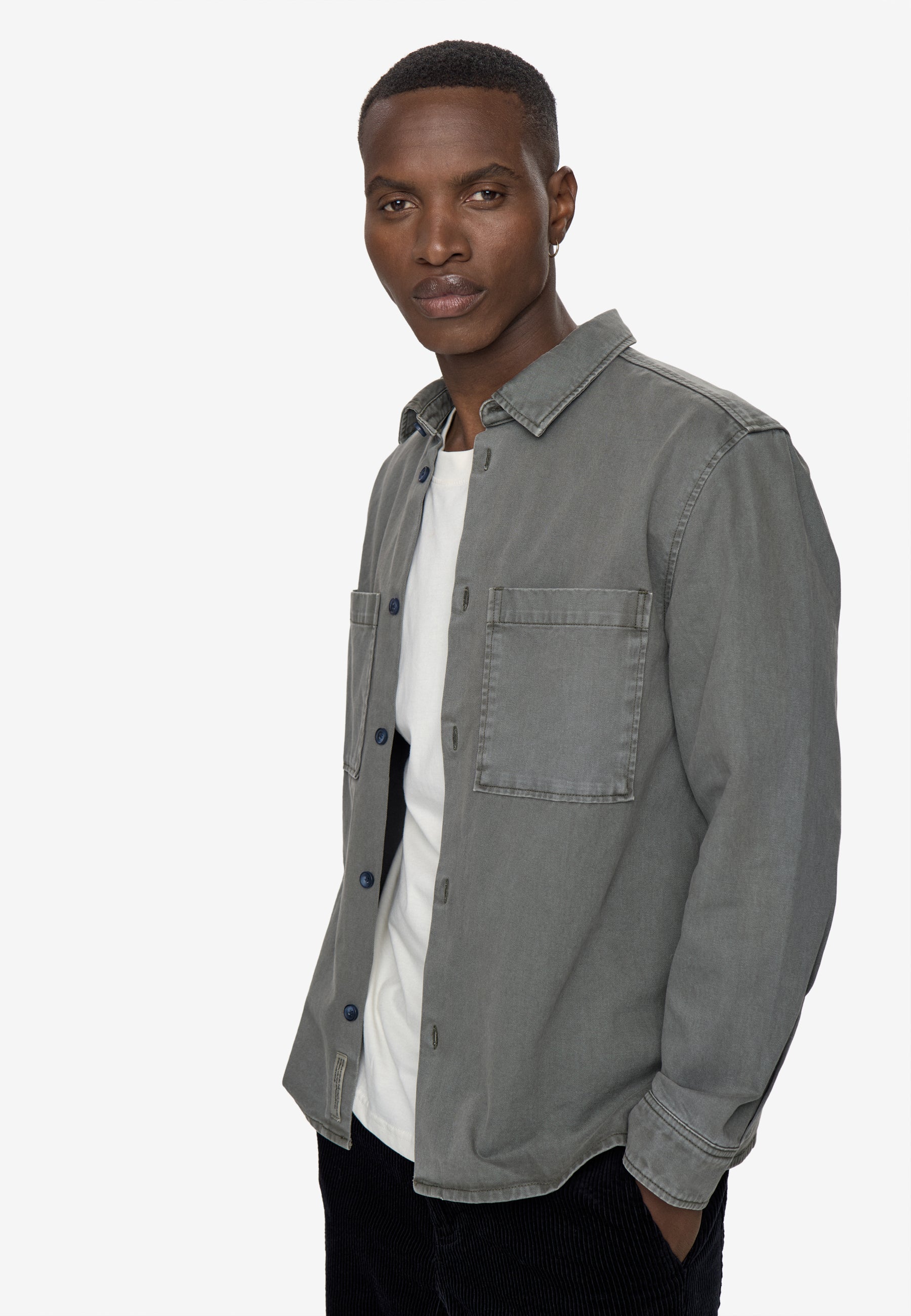 minimum male Titan Overshirt 4470 Overshirt 0510 Castor Gray
