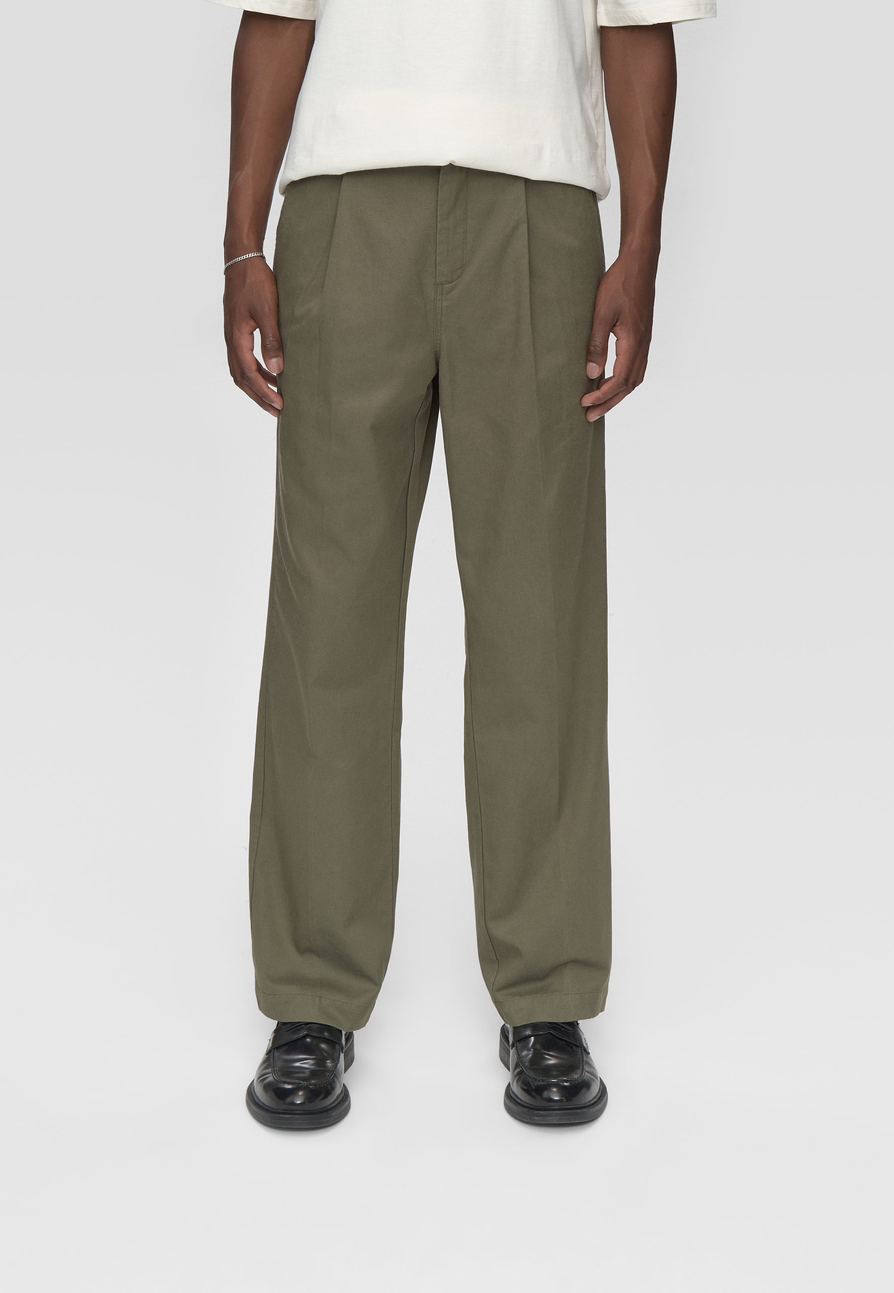 minimum male Tucker stylede bukser 3750 Dressed Pants 0515 Dusty Olive