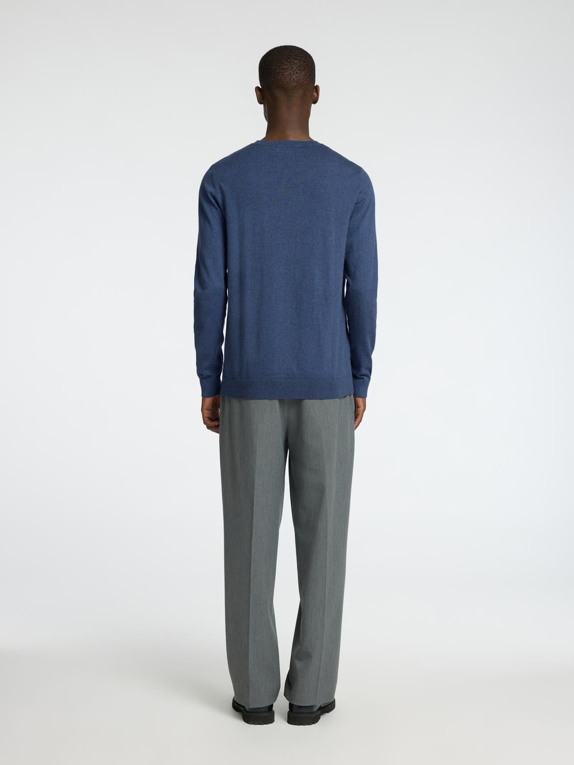 STRIK - Slhberg Crew Neck Noos - - Hr Ravn