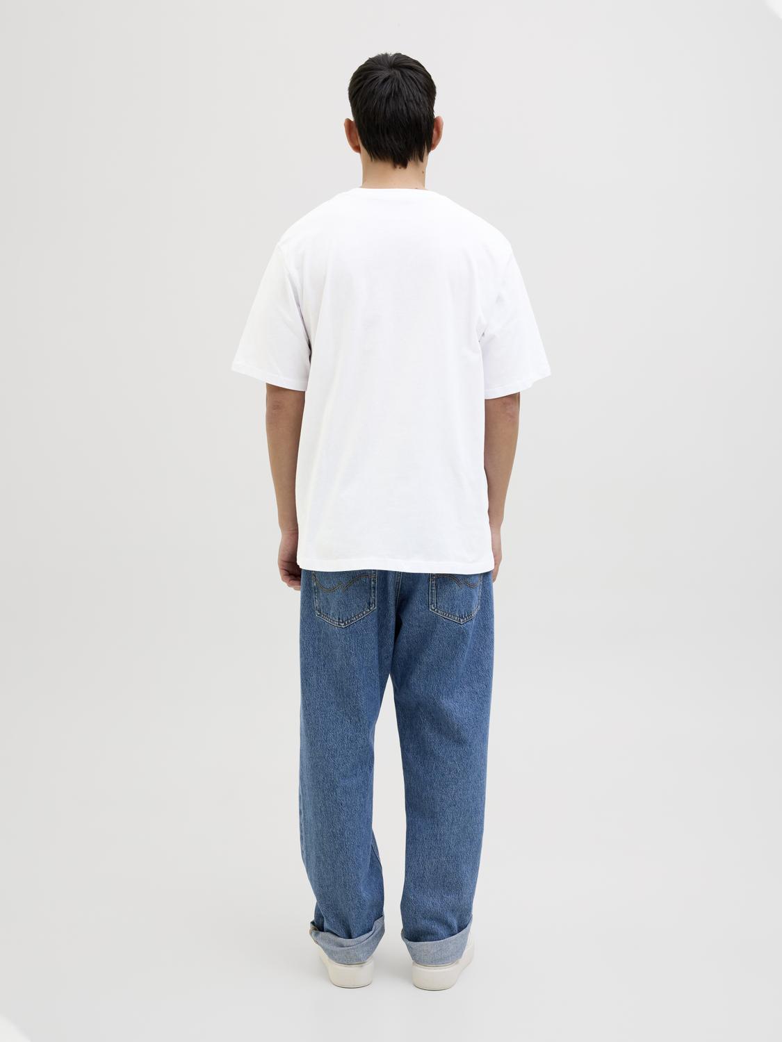 T-shirts - Jjhugo Loose Tee Ss Crew Neck 5Pk Mp - - Hr Ravn