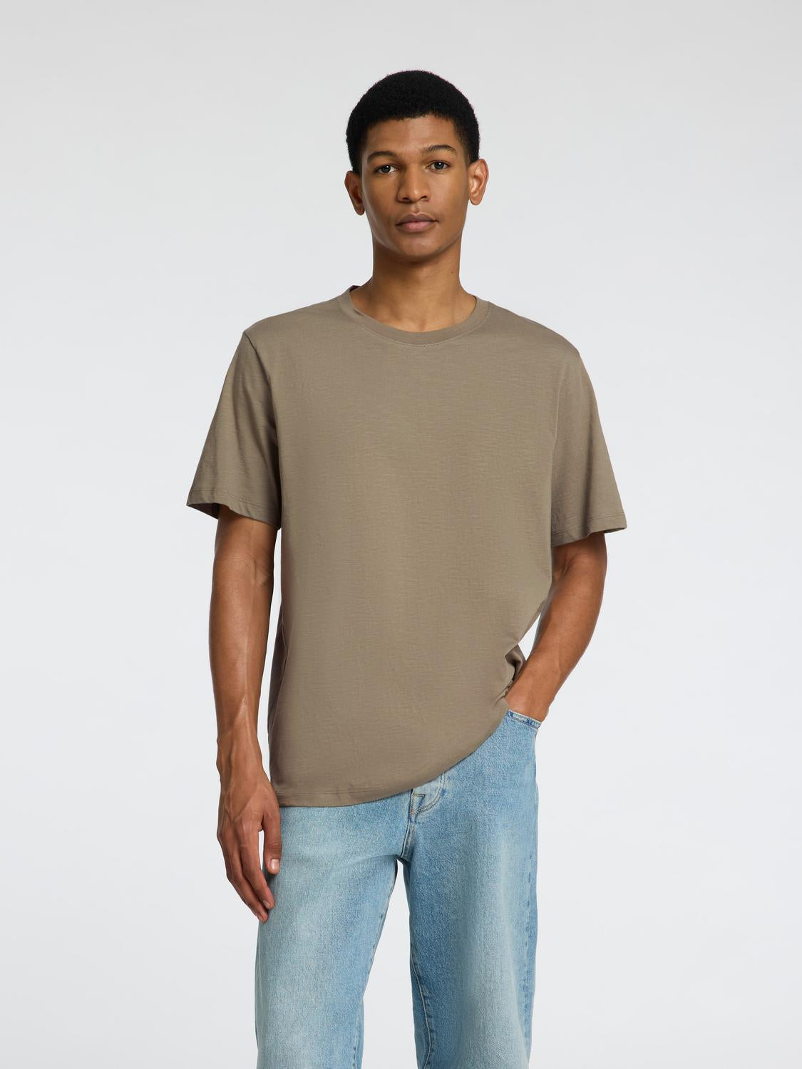 T-SHIRTS - Slhaspen Slub Ss O-Neck Tee Noos - - Hr Ravn