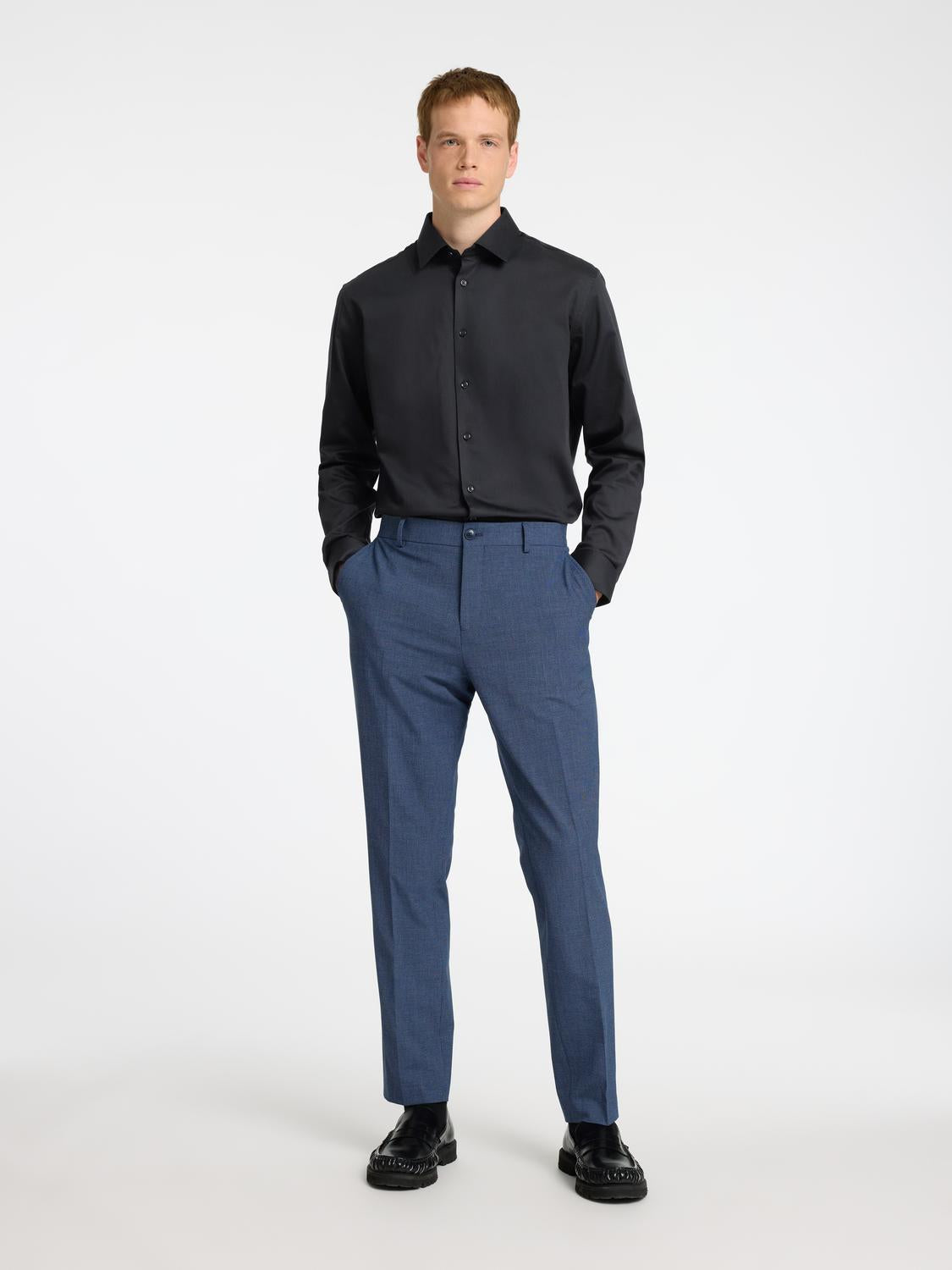 Shirts - Slhslim-Performance Shirt Ls Noos - - Hr Ravn