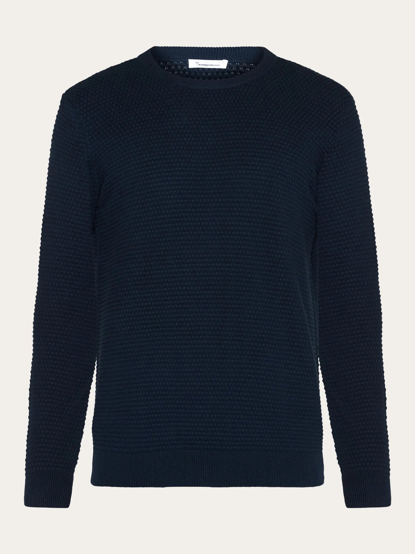 Bubble knit crew neck
