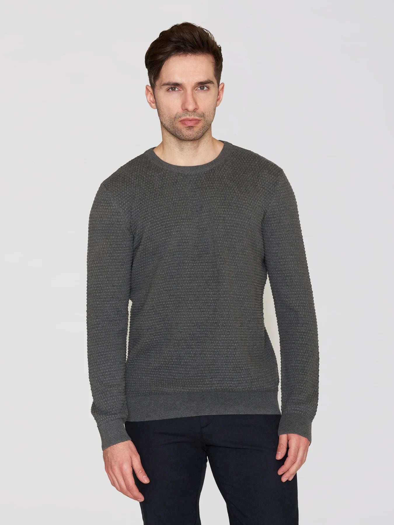 STRIK - Bubble knit crew neck - - Hr Ravn
