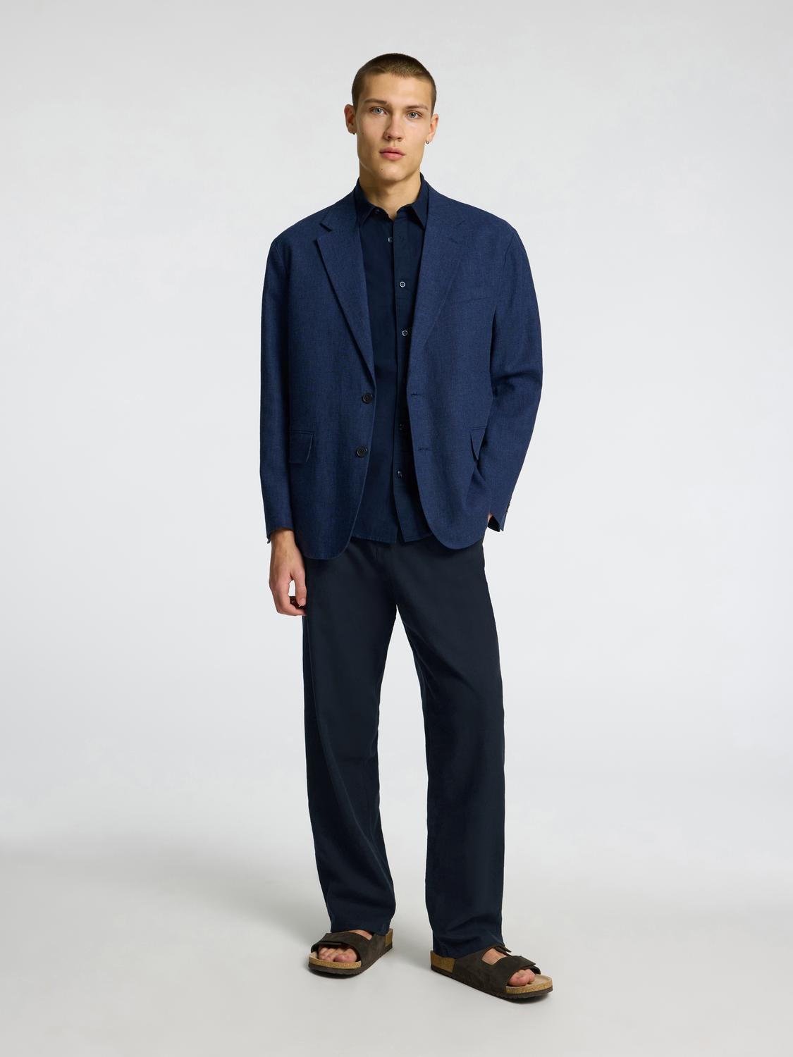 Slh220-Loose Brody Linen Bld Pant Noos