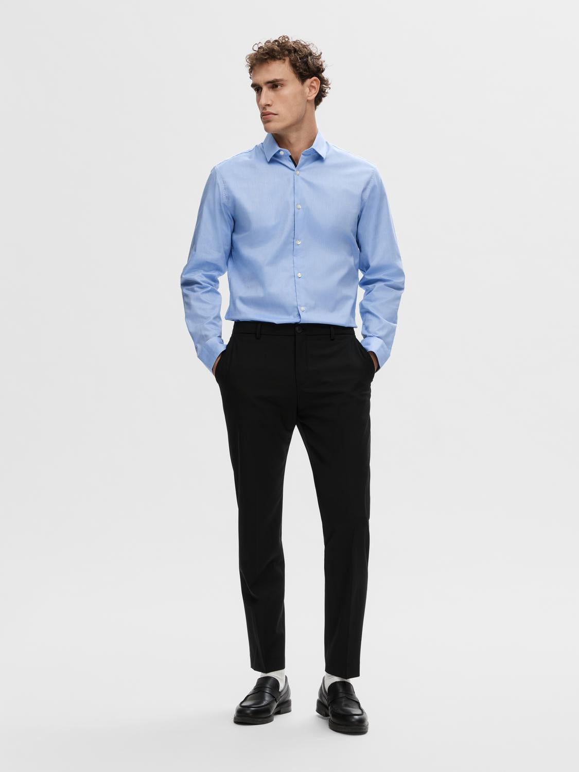 Slhslimnew-Mark Shirt Ls Noos