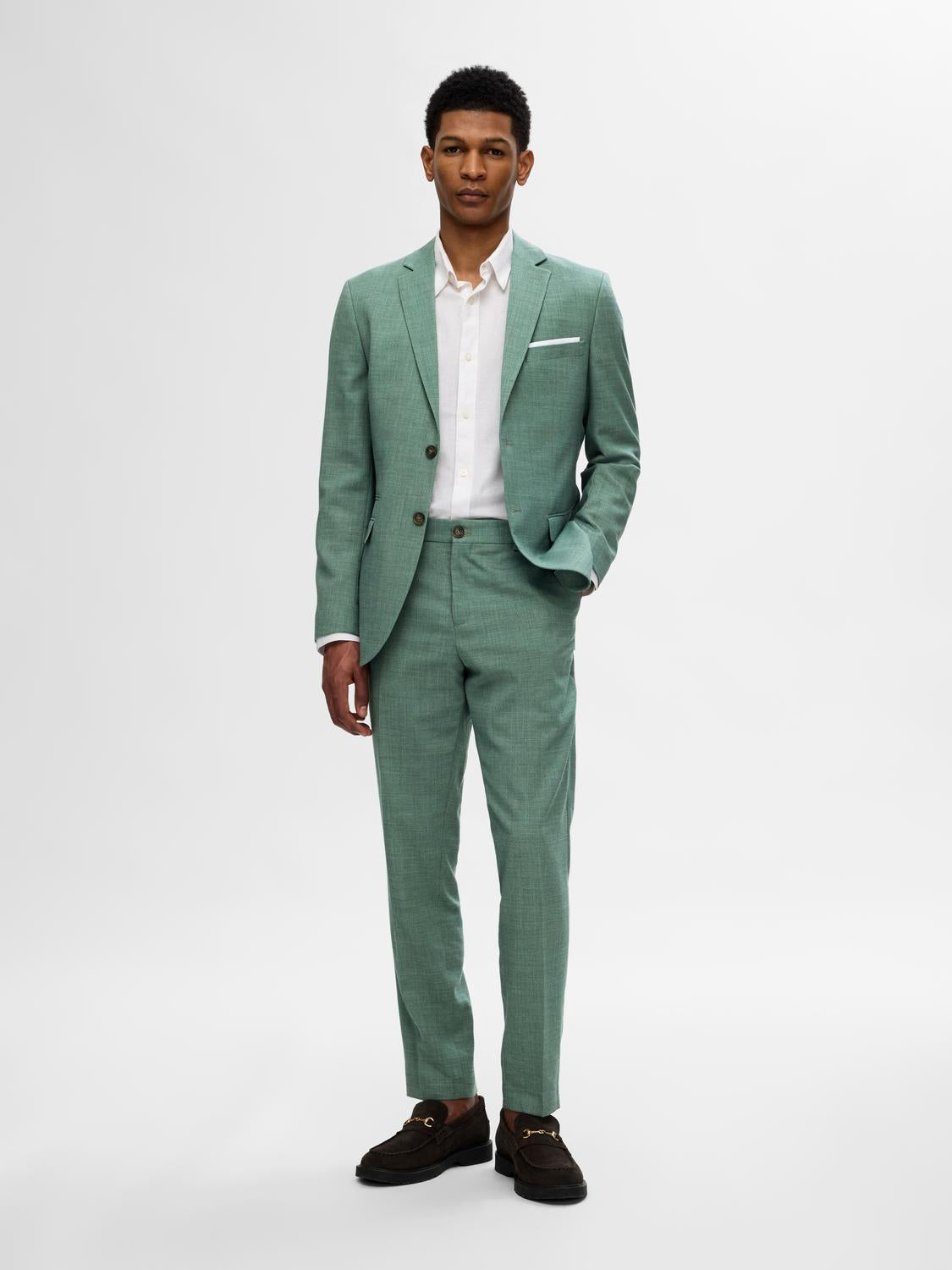 BUKSER - Slhslim-Oasis Linen Trs Noos - - Hr Ravn