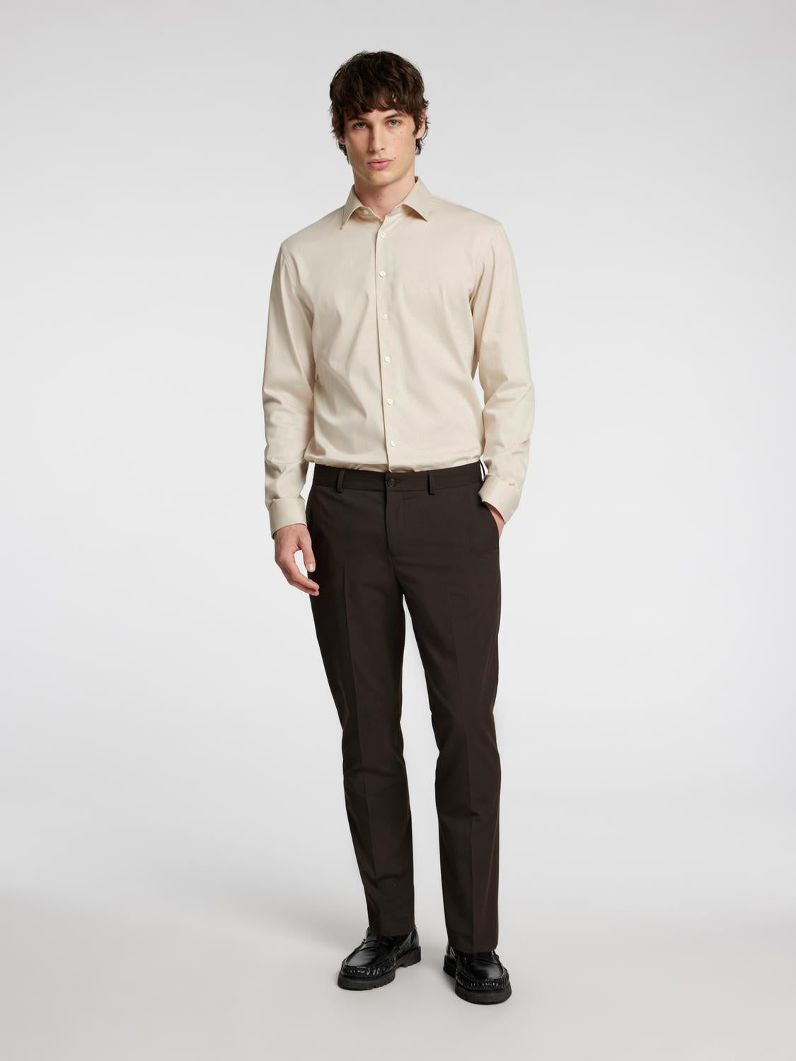 Shirts - Slhslim-Performance Shirt Ls Noos - - Hr Ravn