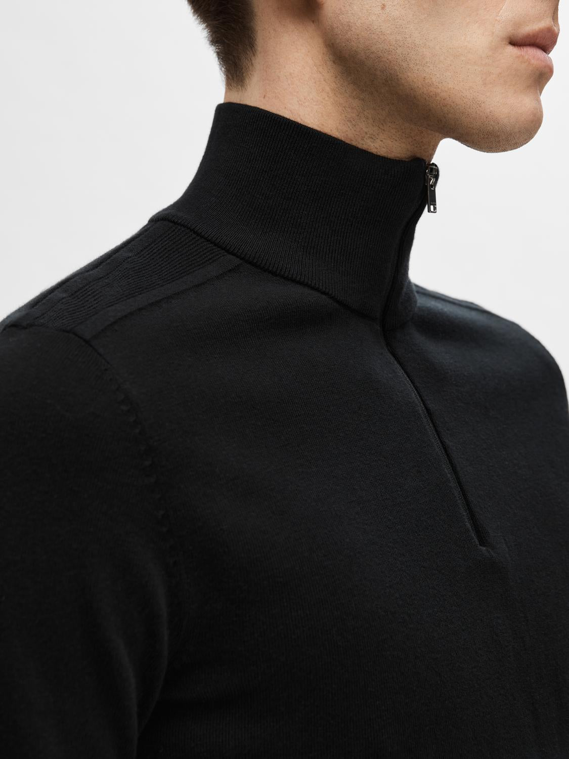 Slhberg Ls Half Zip Noos