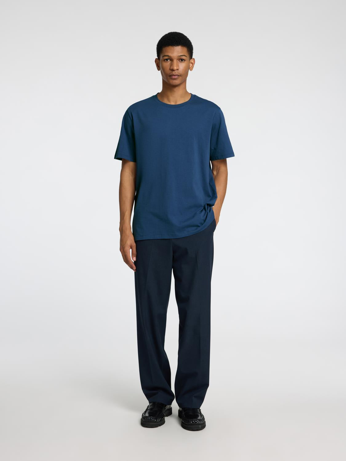 T-SHIRTS - Slhaspen Slub Ss O-Neck Tee Noos - - Hr Ravn