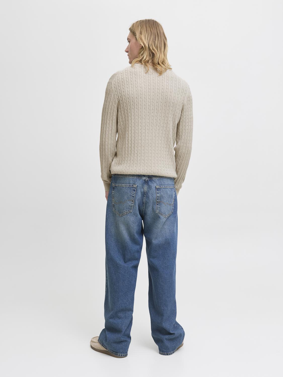 STRIK - Jjeemil Knit Cable Crew Neck Noos - - Hr Ravn