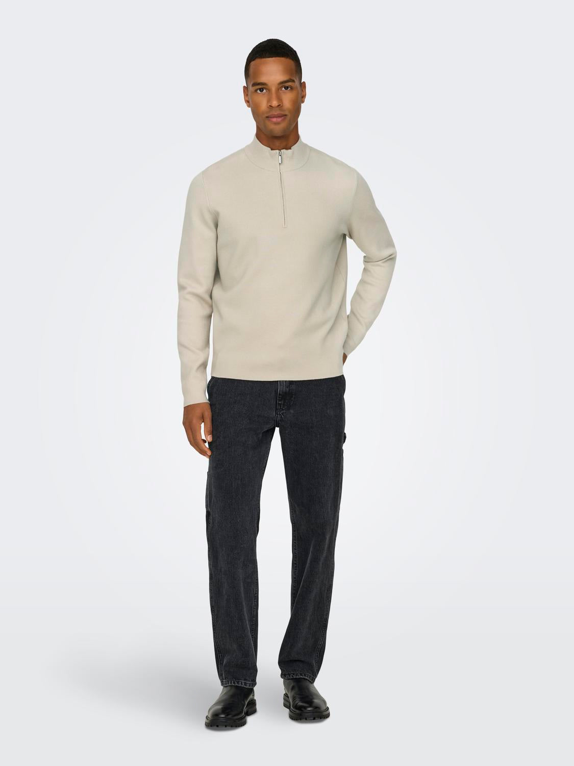 STRIK - Onscooper Half Zip High Neck Knit Noos - - Hr Ravn