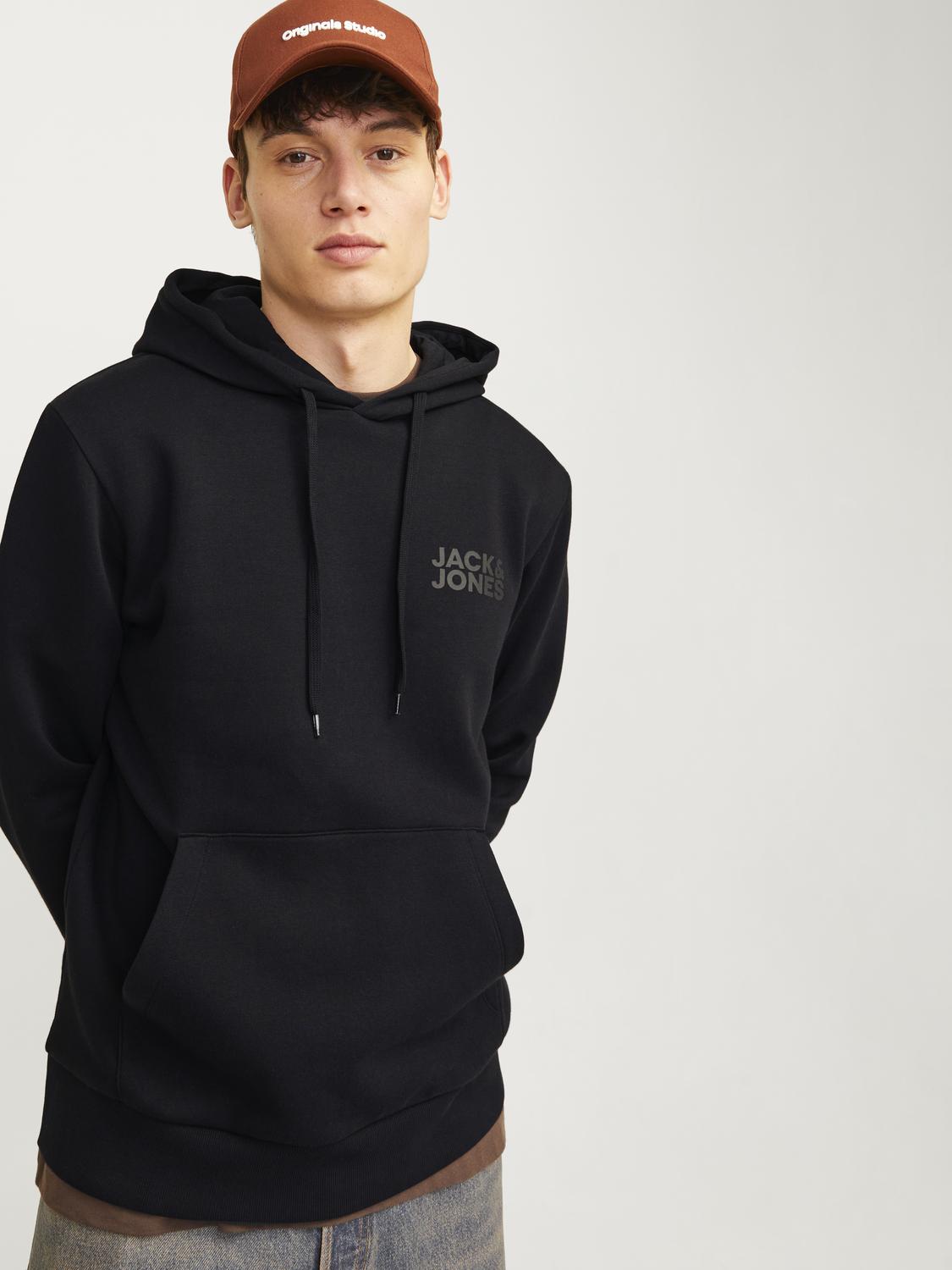 SWEATSHIRTS - Jjecorp Logo Sweat Zip Hood Noos - - Hr Ravn