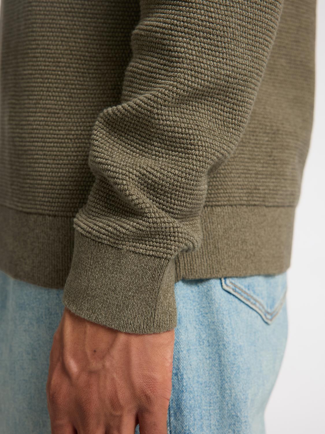 Pullovers - Slhross Ls Knit Structure Crew Neck Noos - - Hr Ravn