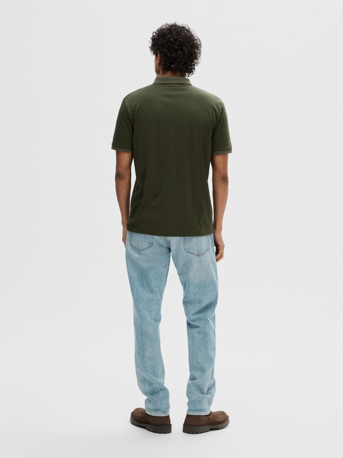 Slhfave Sport Zip Ss Polo Noos