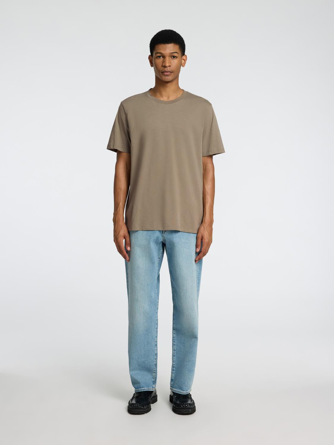 T-SHIRTS - Slhaspen Slub Ss O-Neck Tee Noos - - Hr Ravn