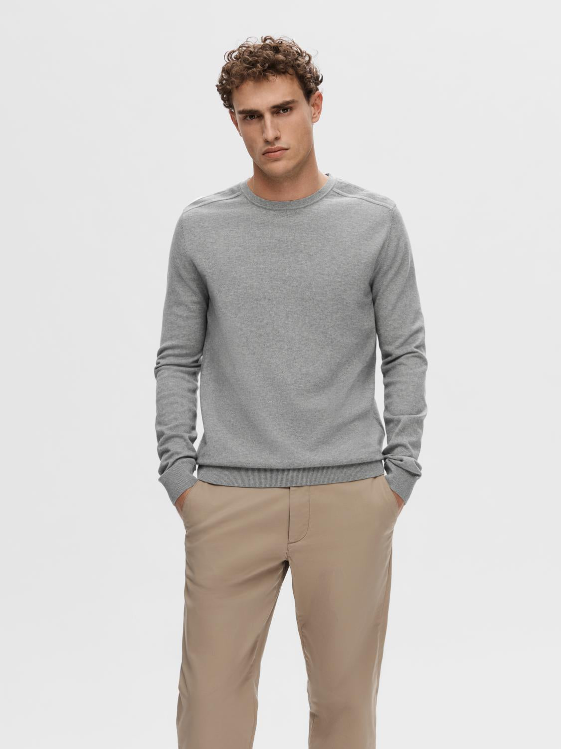 STRIK - Slhberg Crew Neck Noos - - Hr Ravn