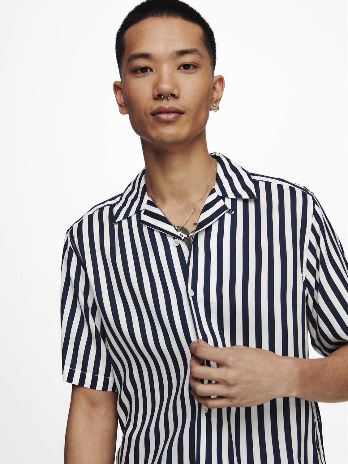 KORTE SKJORTER - Onswayne Life Ss Viscose Shirt Noos - - Hr Ravn