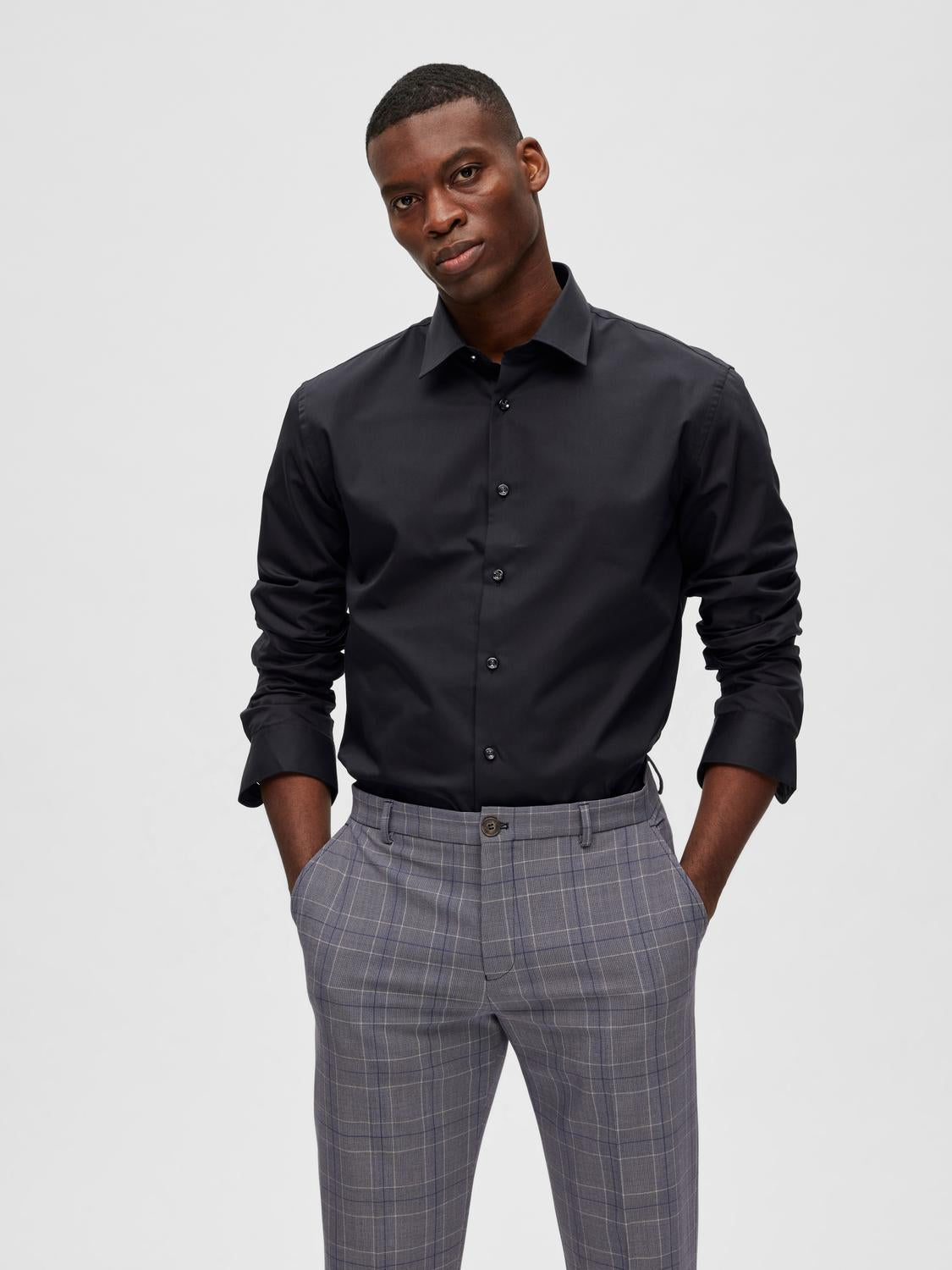 Slhregethan Shirt Ls Classic Noos
