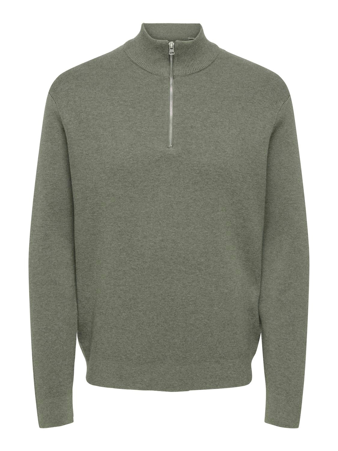 Pullovers - Onsting Life Reg Half Zip Knit Noos - - Hr Ravn