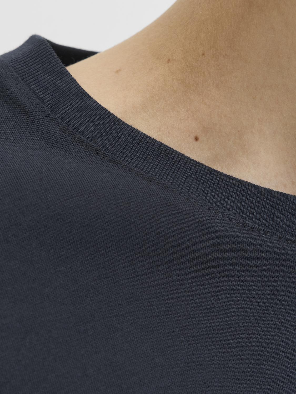 T-shirts - Jjeorganic Basic Tee Ls O-Neck Noos - - Hr Ravn