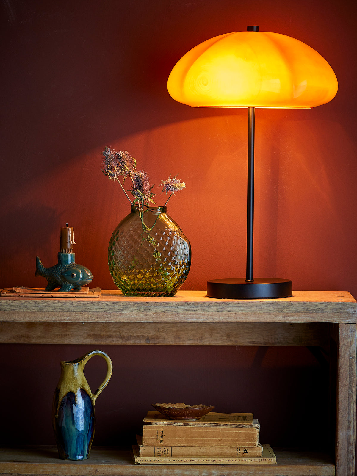 Kinoko Bordlampe, Gul, Metal