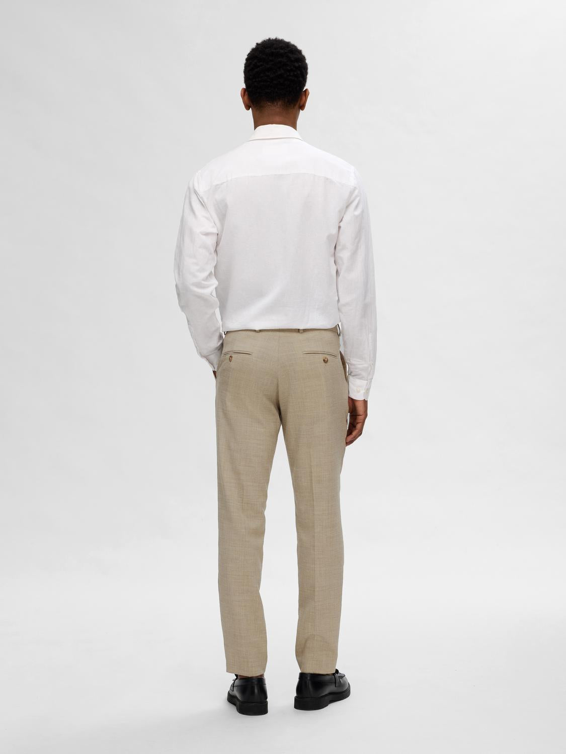 BUKSER - Slhslim-Oasis Linen Trs Noos - - Hr Ravn