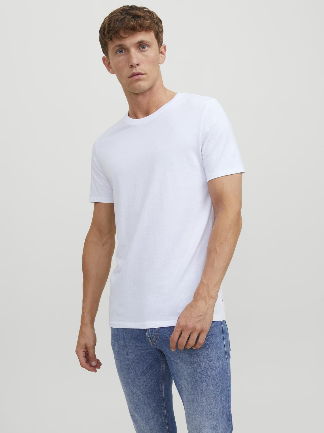 T-shirts - Jacbasic Crew Neck Tee Ss 2 Pack Noos - - Hr Ravn