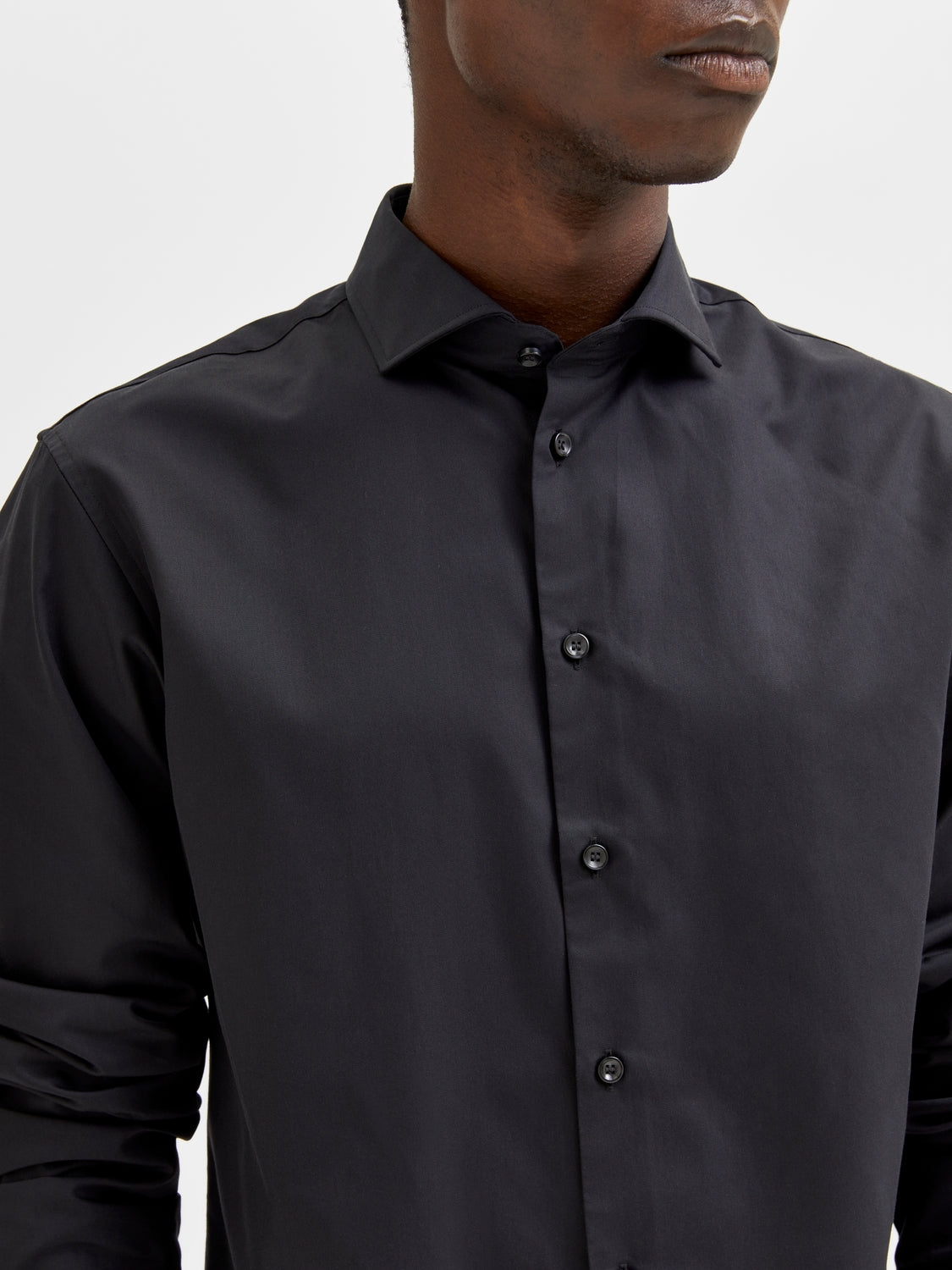 Slhslim-Ethan Shirt Ls Cut Away Noos