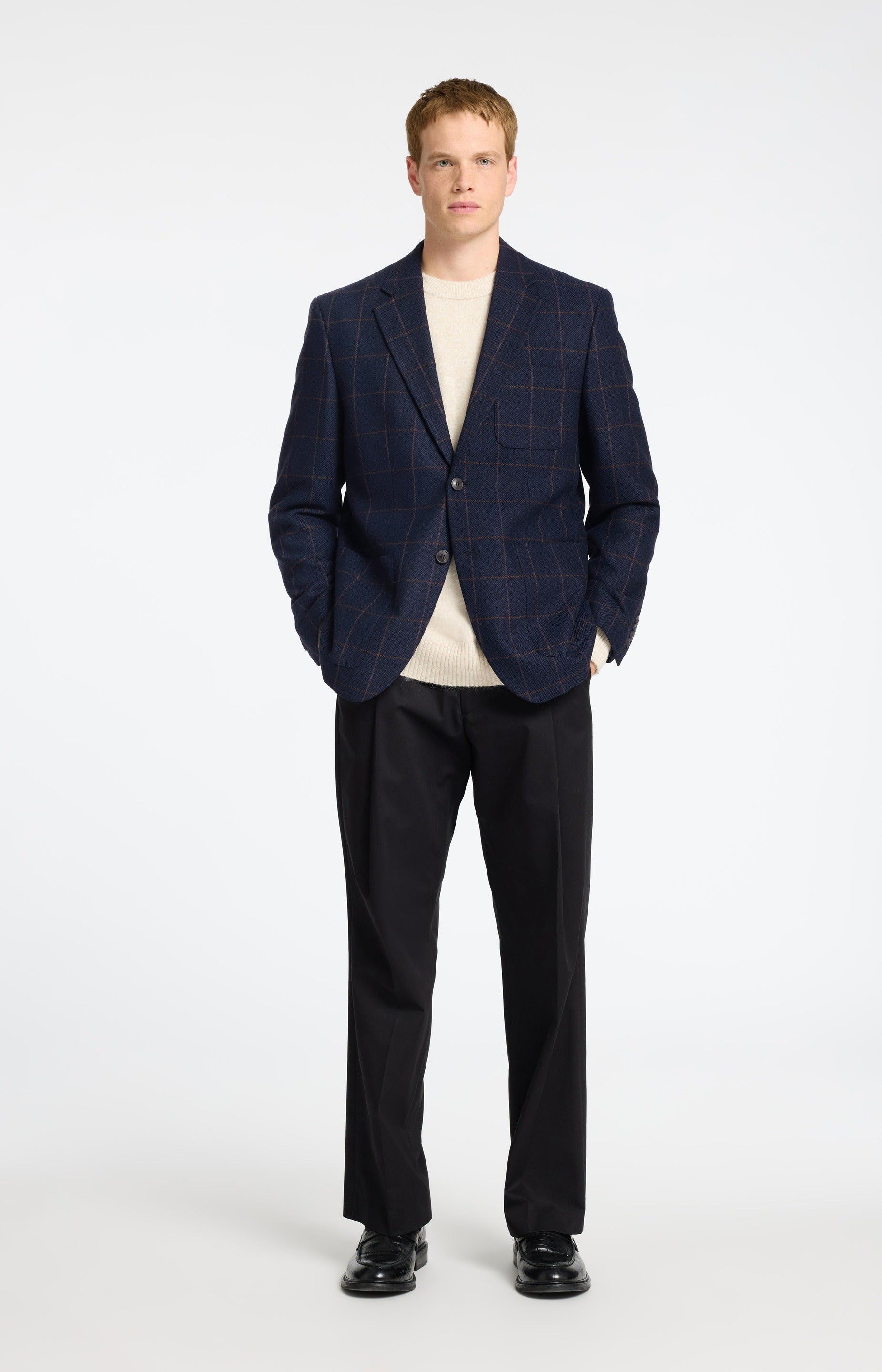 BLAZER - Blazer I Uld - - Hr Ravn