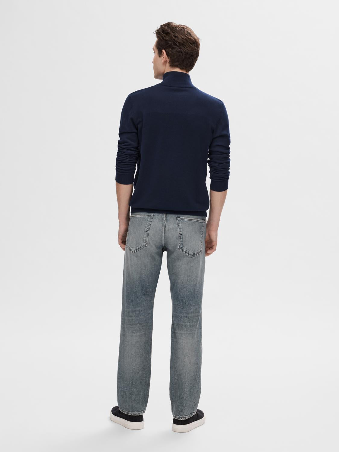 Slhberg Ls Half Zip Noos