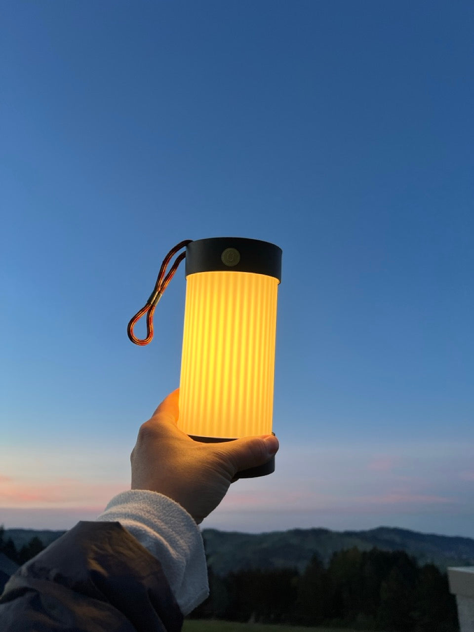 Camp Transportabel Lampe Sort