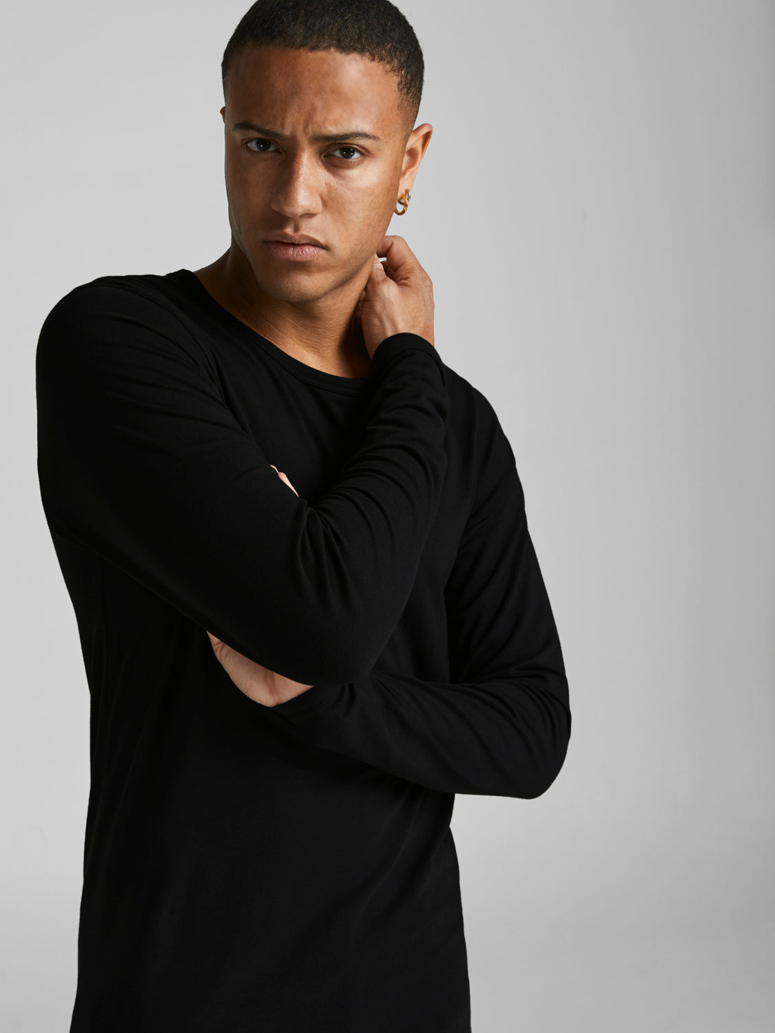 T-shirts - Jjebasic O-Neck Tee L/S Noos - - Hr Ravn