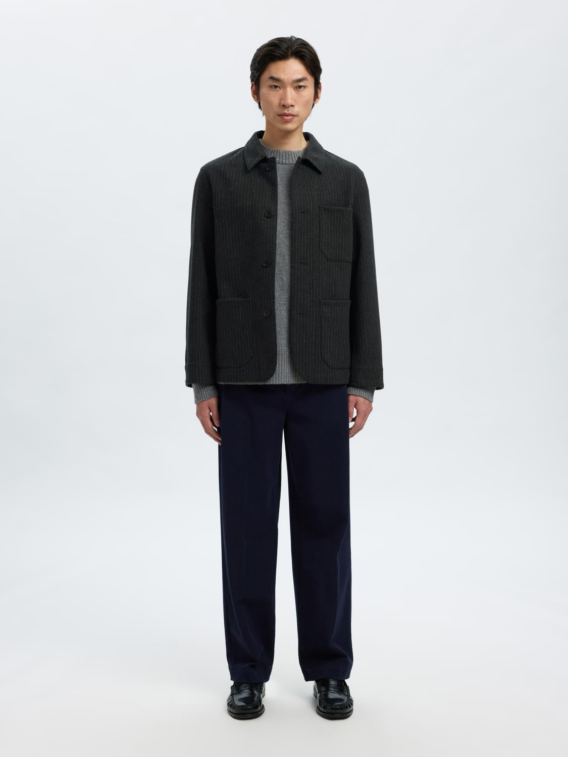 Blazers - Slh-Landon Wool Blend Hybrid Blazer Noos - - Hr Ravn