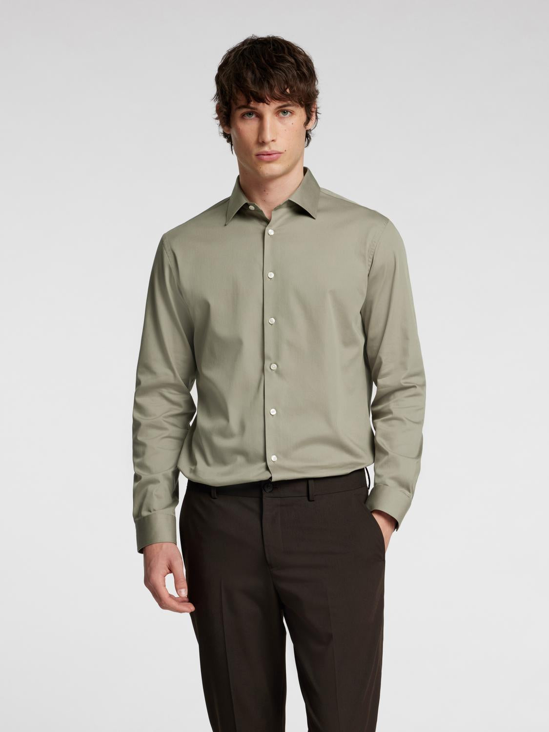 Shirts - Slhslim-Performance Shirt Ls Noos - - Hr Ravn