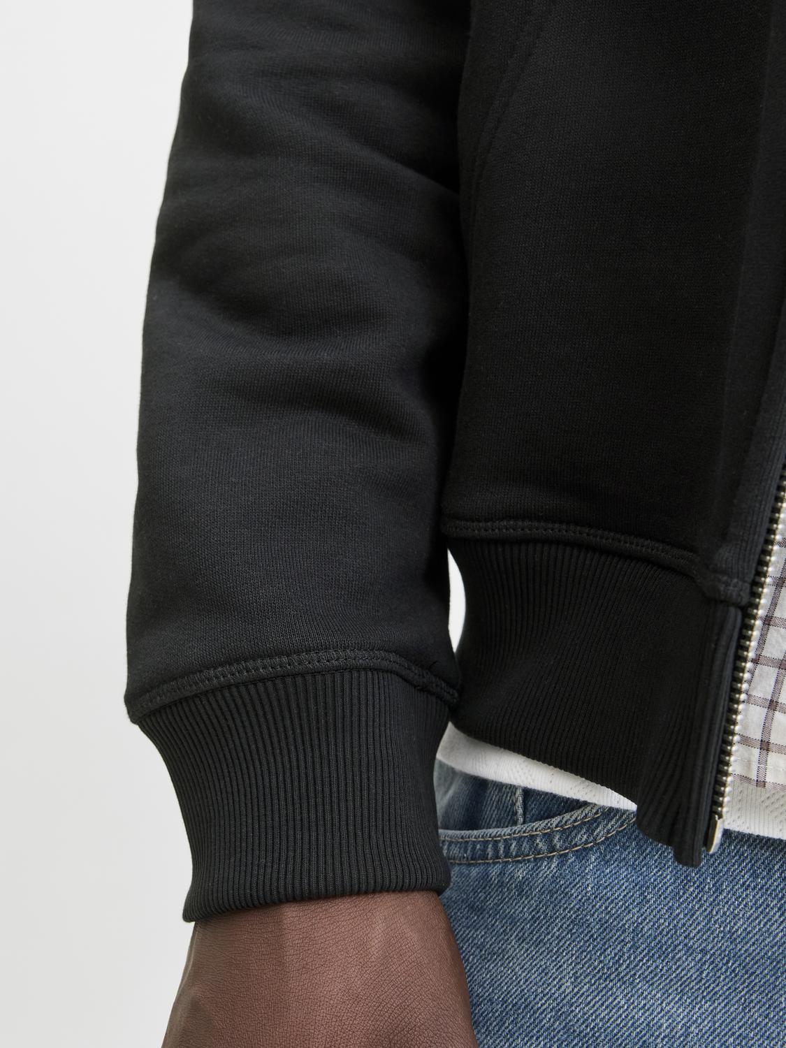 Sweatshirts - Jornorrebro Emb Sweat Zip Hood Noos - - Hr Ravn