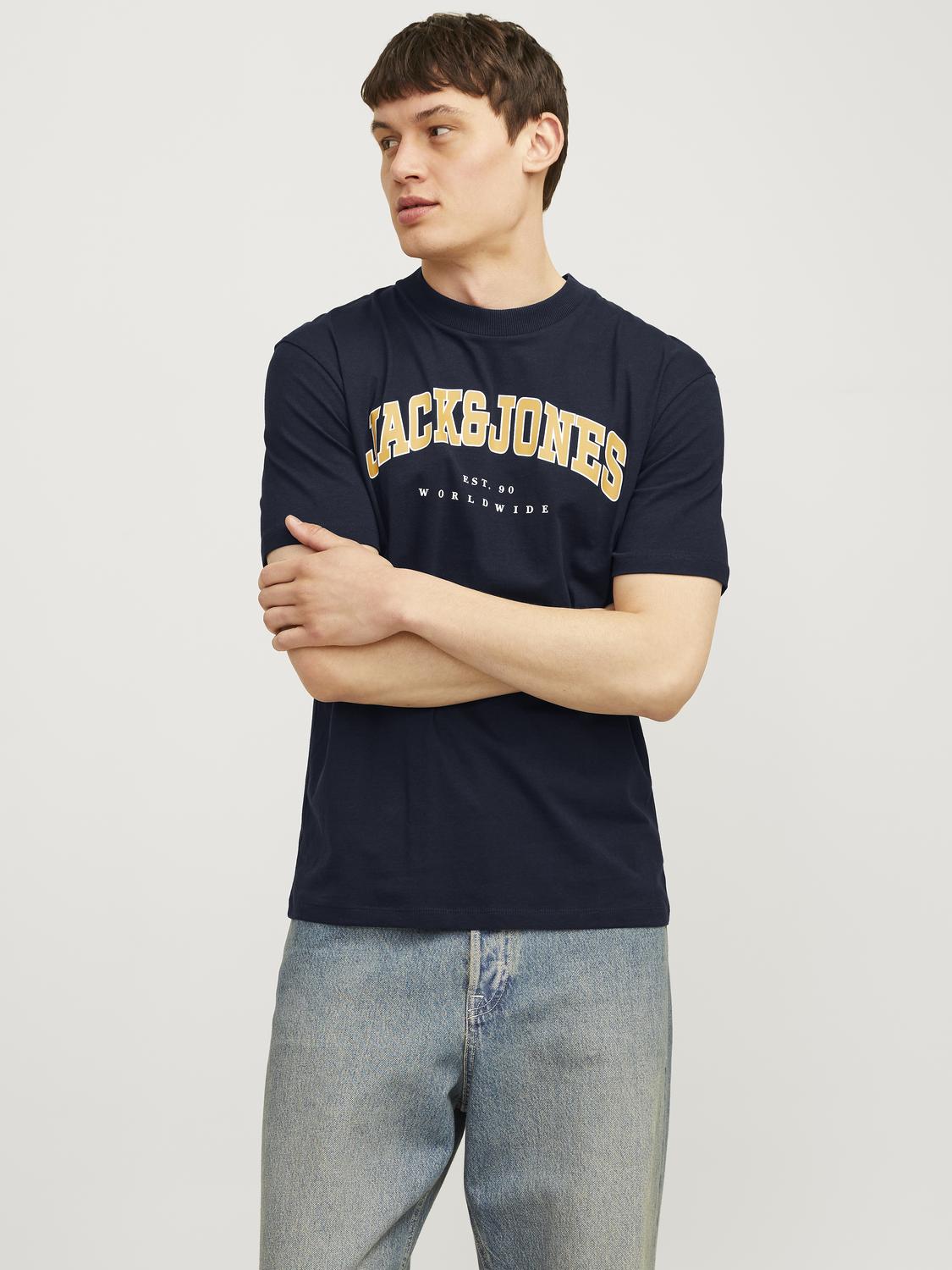 T-shirts - Jjecaleb Varsity Tee Ss O-Neck Noos - - Hr Ravn