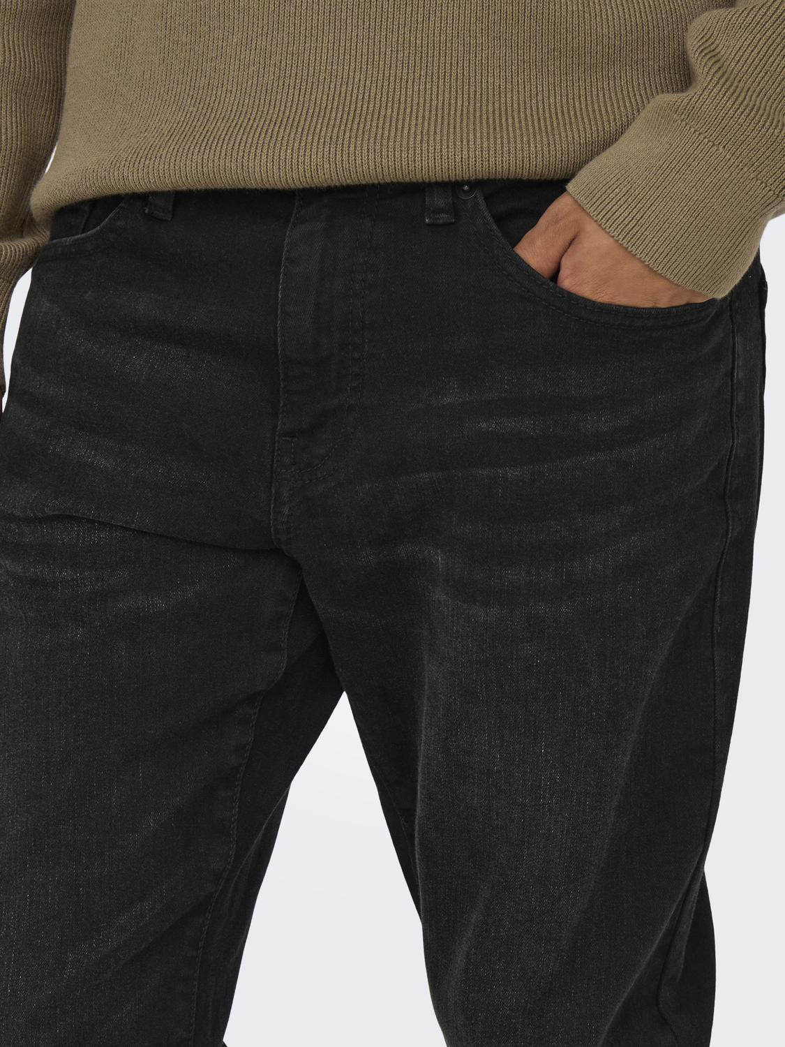 JEANS - Onsweft Regular Black 8638 Mat Dnm Noos - - Hr Ravn