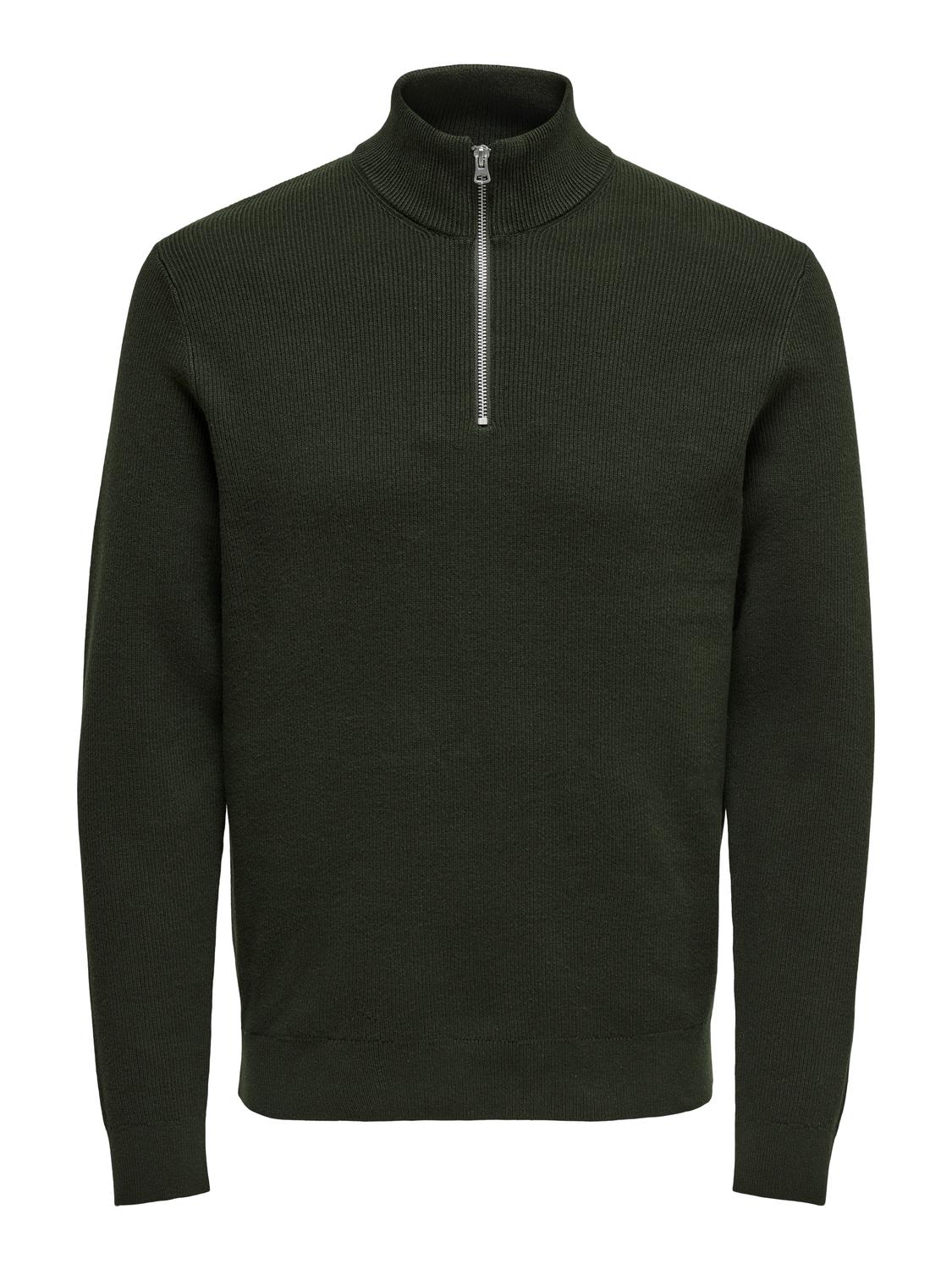 Onsphil Reg 12 Struc Half Zip Strikkegenser i flere størrelser
