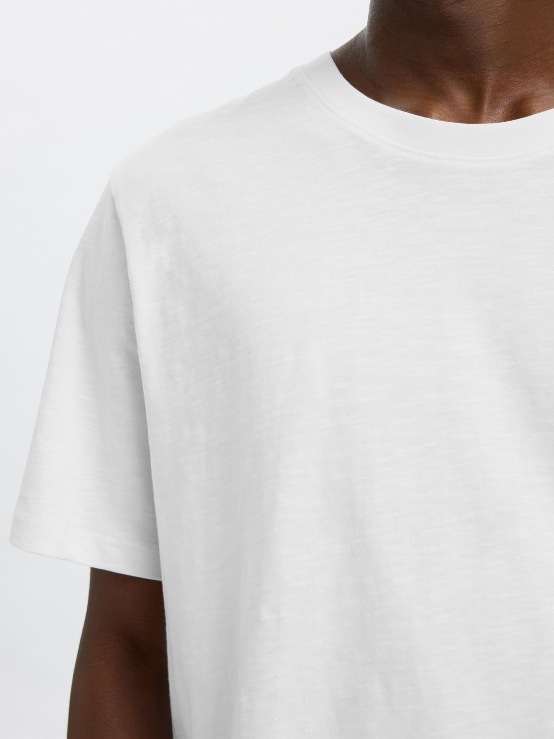 T-SHIRTS - Slhaspen Slub Ss O-Neck Tee Noos - - Hr Ravn