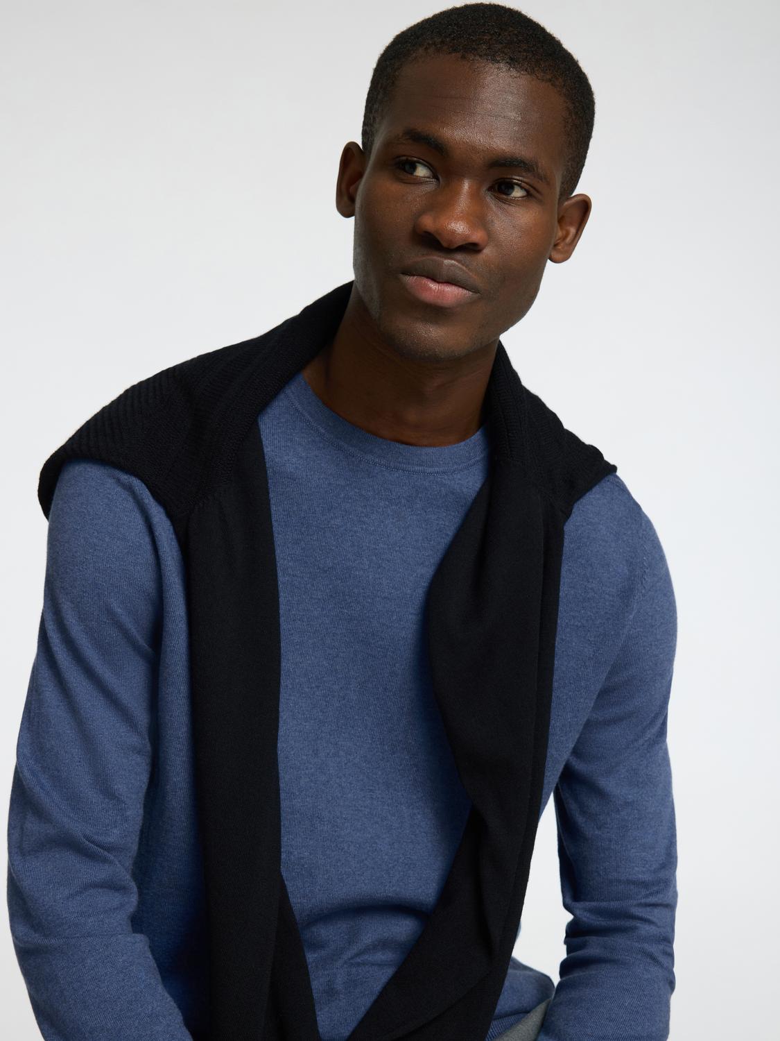 STRIK - Slhberg Crew Neck Noos - - Hr Ravn