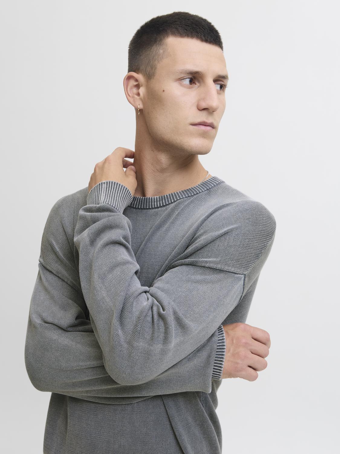 STRIK - Jjecharge Faded Knit Crew Neck Sn - - Hr Ravn