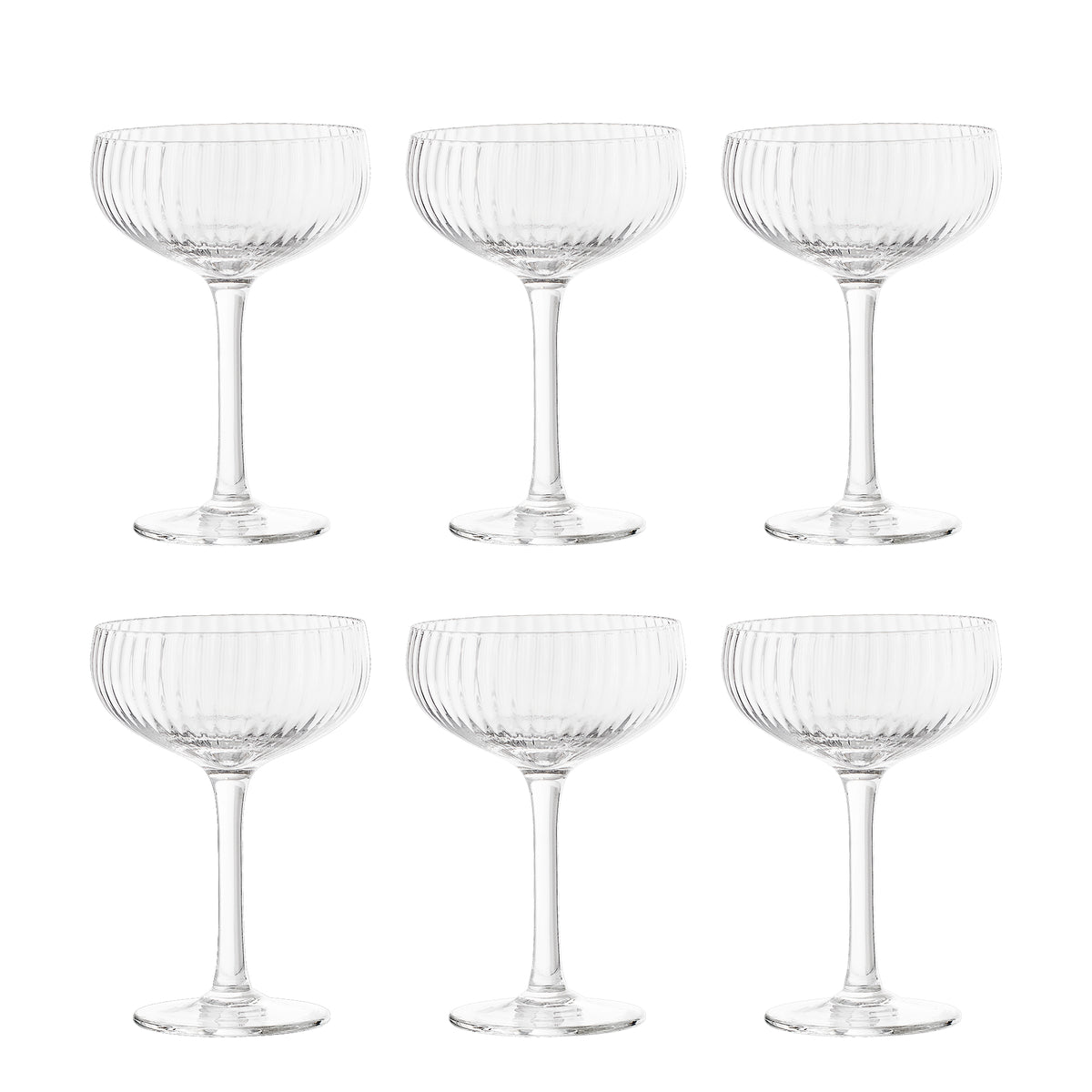 Astrid Champagne Glas, Multipak, Klar, Glas