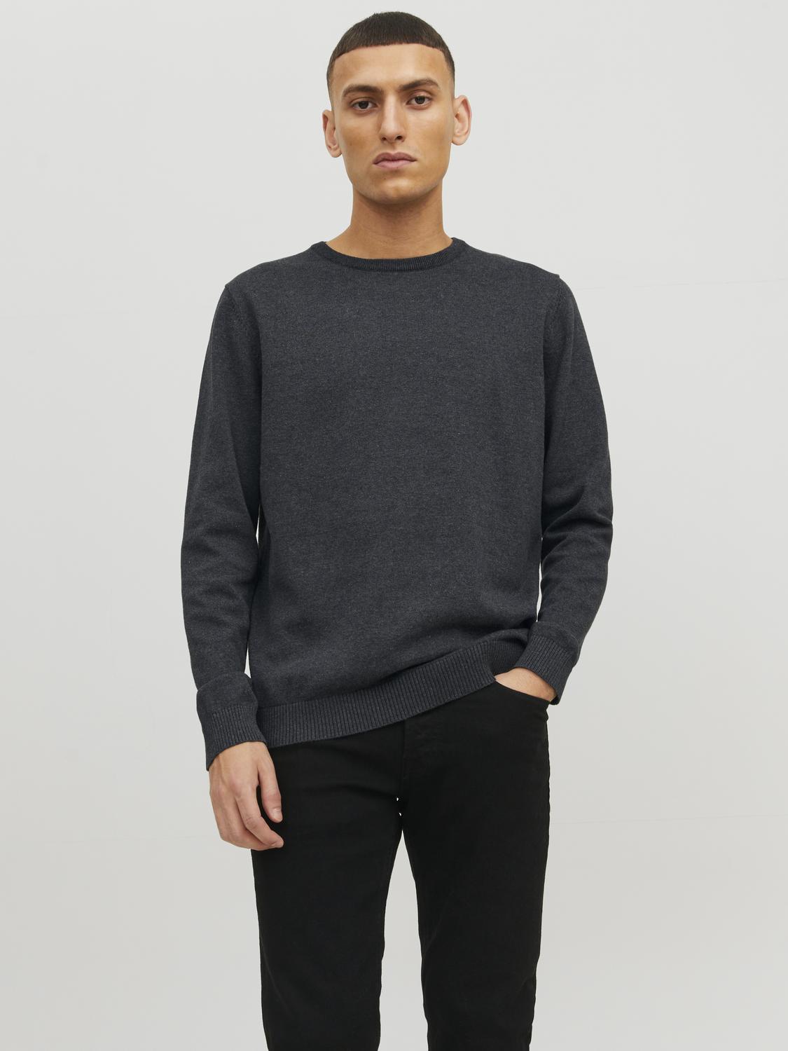 Pullovers - Jjebasic Knit Crew Neck Noos - - Hr Ravn