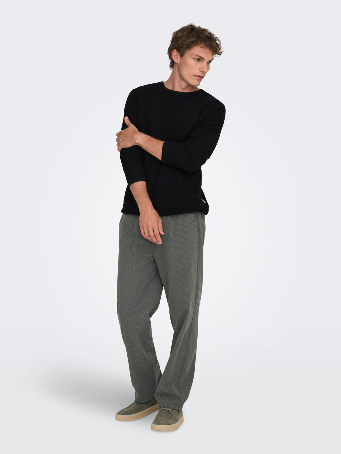 Onseric Reg 12 Struc Crew Knit Noos