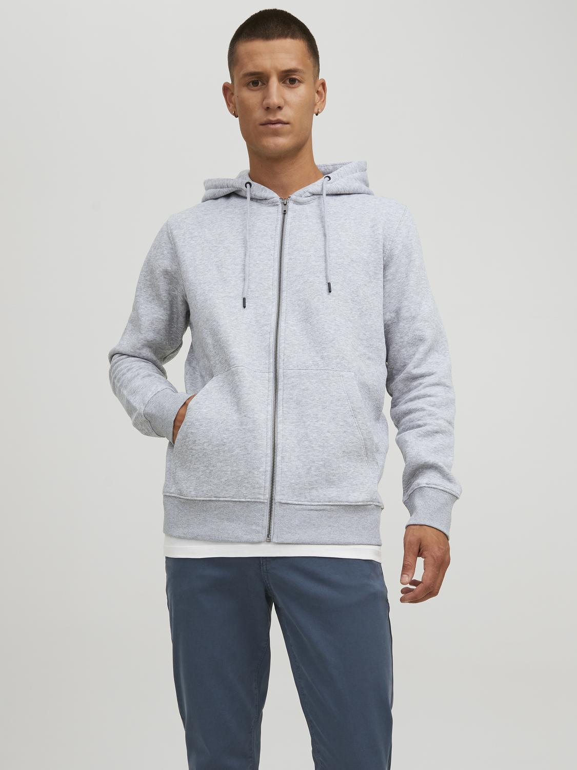 Cardigans - Jjestar Basic Sweat Zip Hood Noos - - Hr Ravn